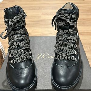 J. Crew Black Leather Hiker Nordic